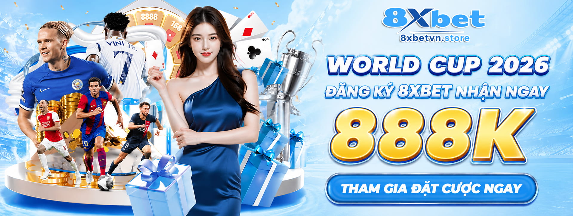 World Cup 2026, đăng ký 8xbet nhận ngay 888K