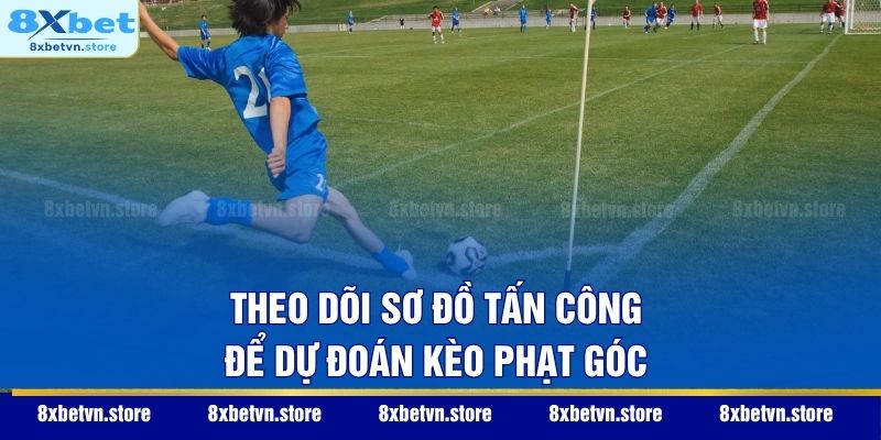 Theo dõi sơ đồ tấn công để dự đoán kèo phạt góc